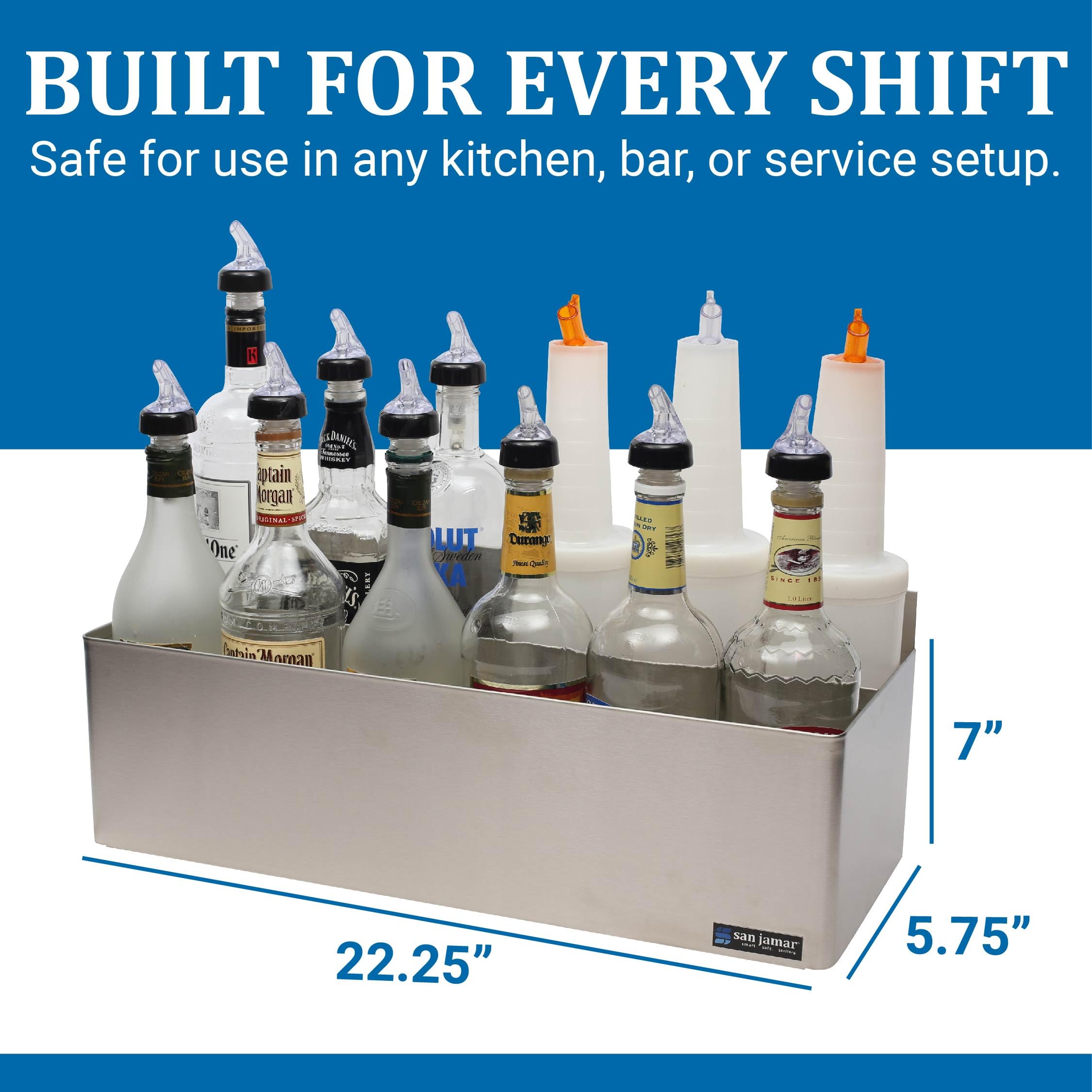 Amazon.com: San Jamar Speed Rack Bottle Holder 5 Qt/LTR Bottles